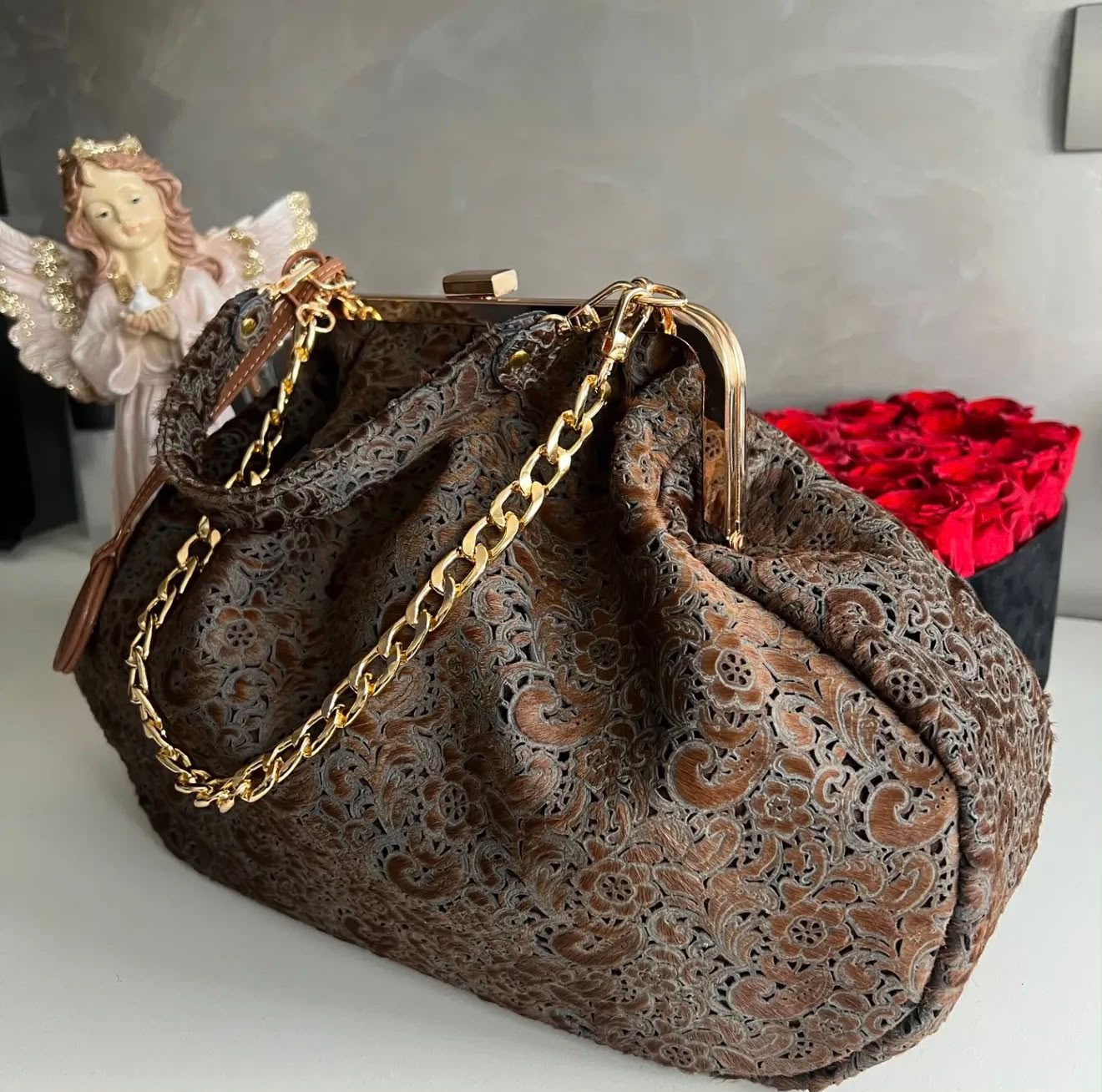 Amara Leather lace torba 